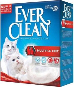 Ever Clean Multiple Cat Комкующийся наполнитель, с гранулами силикагеля 6 л