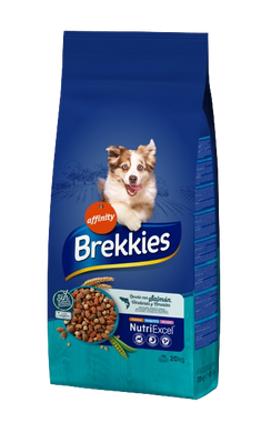 Brekkies Dog Fish для собак всех пород с лососем 20 кг