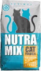 Nutra Mix Cat Optimal сухий корм для малоактивних котів 9.06 кг.