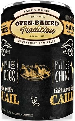 Oven-Baked Tradition Dog Quail Вологий корм з м'ясом перепілки для собак 170 гр.