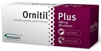 VetExpert ORNITIL Plus - препарат для підтримки функцій печінки собак та котів
