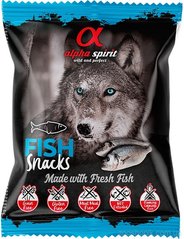 Alpha Spirit Fish Snacks Лакомства снеки с рыбой для собак 50 гр.