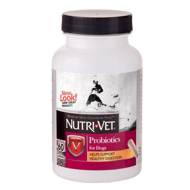 Nutri-Vet Probiotics Пробиотики, комплекс для нормализации пищеварения