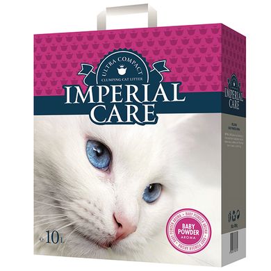 IMPERIAL CARE ультра-комкуючий наповнювач для туалету з ароматом дитячої пудри 10 кг.