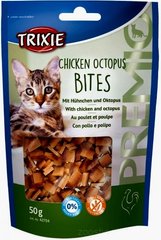 Trixie Premio Chicken Octopus Bites Ласощі з м'ясом птиці та восьминогом для котів 50 гр