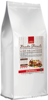 Home Food BREEDER FORMULA - беззерновий корм для собак середніх порід (качка/картопля) 900 гр