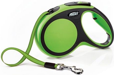 Flexi New Comfort M - поводок-рулетка для собак до 25 кг, лента, 5 м Голубой