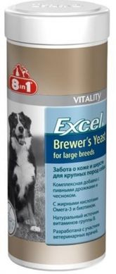 8 in1 Excel Brewer's Yeast For Large Breeds витамины с чесноком для собак крупных пород