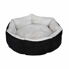 Лежак для тварини CUPCAKE ,круглий (чорний/сірий) 50 см, 5кг S