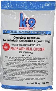 K9 Selection Maintenance Small Breed Formula Сухой корм для собак 12 кг