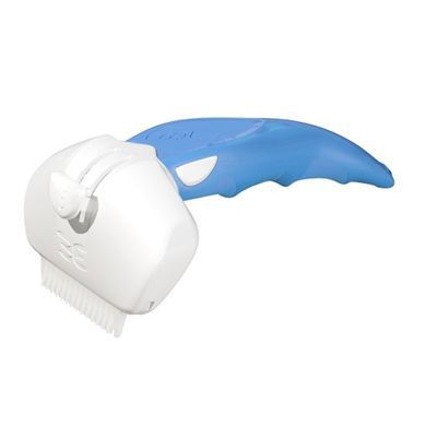 FoOlee Easee Small Дешеддер для удаления линяющей шерсти собак и кошек, ширина картриджа 4,5 см Синий