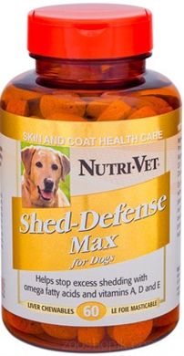 Nutri-Vet Shed Defense комплекс Омега3 для шерсти собак