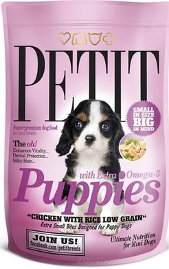 Petit Puppies with Extra Omega для щенков 0.300 кг