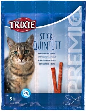 Trixie Premio Quadro-Sticks Палички з лососем та фореллю для котів 5 шт