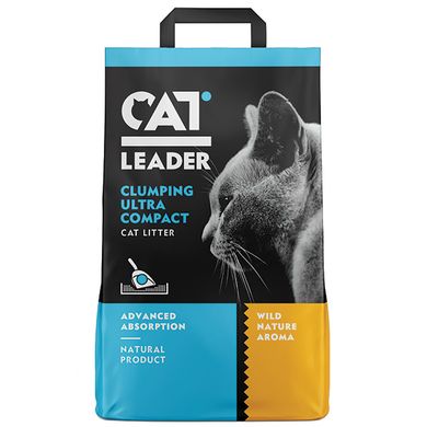 CAT LEADER ультра-комкуючий наповнювач для туалетів з ароматом дикої природи 5 кг.