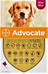 Bayer Advocate для собак от 10 до 25 кг.