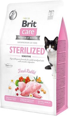 Brit Care Cat GF Sterilized Sensitive 400 грамм