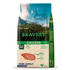 BRAVERY Chicken Mini Adult,сухий корм для дор.собак дрібних порід,з куркою 2kg