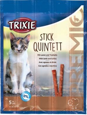 Trixie Premio Quadro-Sticks Палочки c ягненком и птицей для кошек 5 шт