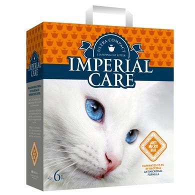 IMPERIAL CARE ультра-комкующийся наполнитель для туалета с ионами серебра 6 кг.