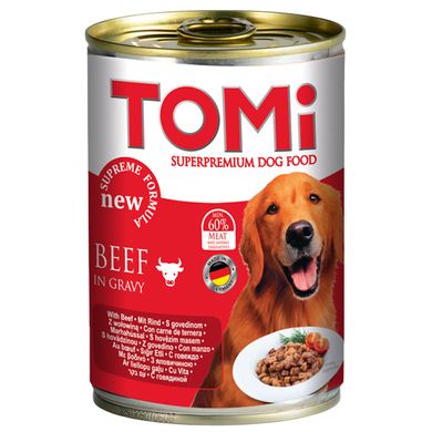 TOMi Dog Beef Консерви з яловичиною для собак 400 гр