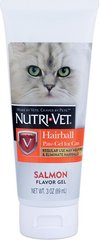 Nutri-Vet Hairball гель для виведення шерсті зі смаком лосося