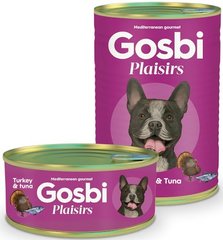 Gosbi Plaisirs Turkey Tuna Беззерновая консерва с индейкой и тунцом 185 грамм