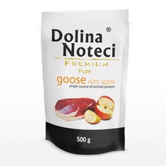 Пауч Dolina Noteci Premium Pure для собак алергіків з гускою та яблуком, 500 гр (10 шт/уп)