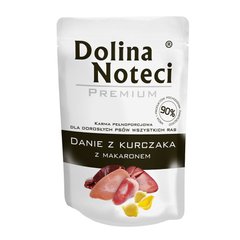 Пауч Dolina Noteci Premium Danie для дорослих собак усіх порід , курка з локшиною,300 гр(10 шт/уп)