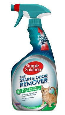 Simple Solution Cat Stain & Odor Remover средство для удаления запахов и пятен 945 мл ss10627 (0010279106273)