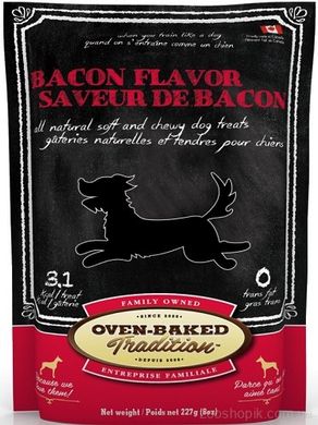 Oven-Baked Tradition Bacon Flavor Ласощі зі смаком бекону для дорослих собак 227 гр