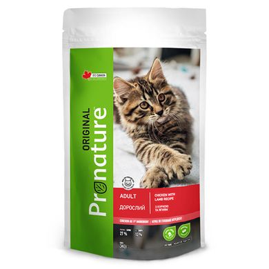 Pronature Original Adult Chiсken with Lamb Recipe Сухой корм для взрослых кошек 340 грамм