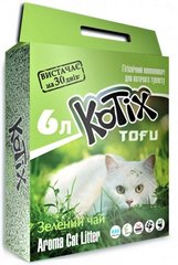 Kotix Tofu Green tea Соєвий наповнювач для котячого туалету з ароматом зеленого чаю