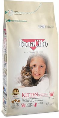 BonaCibo Kitten Сухий корм для кошенят 1.5 кг (BC406083)