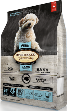 Oven-Baked Tradition Dog Small Breed Fish Grain Free Безерновой корм с рыбой для малых пород собак 1 кг