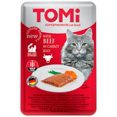 TOMi Cat Beef in carrot jelly Влажный корм с говядиной в морковном соусе для кошек