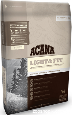 Acana Light & Fit Сухой корм для собак склонных к полноте 340 грамм