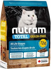 Nutram T24 Total Grain-Free Salmon & Trout Cat 340 гр