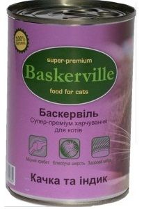 Baskerville Cat Качка з індичкою 200 гр
