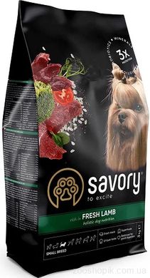 Savory Dog Adult Small Breed Fresh Lamb Сухой корм для собак 1 кг