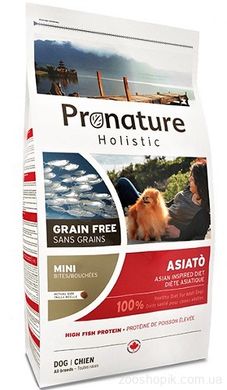 Pronature Holistic Dog Asiato Small Bites Беззерновой холистик корм для собак мини и малых пород 340 грамм