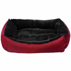 Лежак для тварини JELLYBEAN ,прямокутний (червон/чорний) 62*44*22 см, 15 кг M