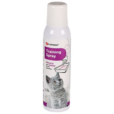 Flamingo Kitten Training Spray спрей для приучения котенка к туалету, когтеточке, игрушке 120 мл