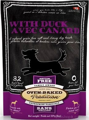 Oven-Baked Tradition Duck Ласощі з качкою для дорослих собак 227 гр