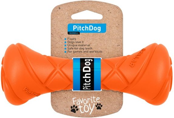 PitchDog Іграшка-гантель для собак Помаранчевий