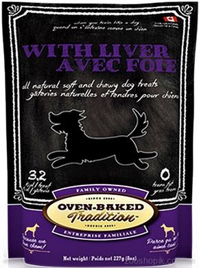 Oven-Baked Tradition Liver Ласощі з печінкою для дорослих собак 227 гр.