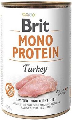 Brit Mono Protein Dog Консерви з індичкою 400 гр
