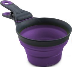 Dexas Collapsible KlipScoop Мірний стакан складаний на кліпсі (великий) Фіолетовий