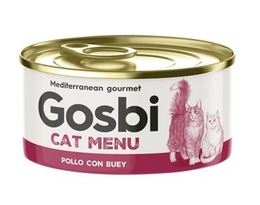 Gosbi Cat Menu Сhicken with beef Консерва с курицей и говядиной 85 грамм