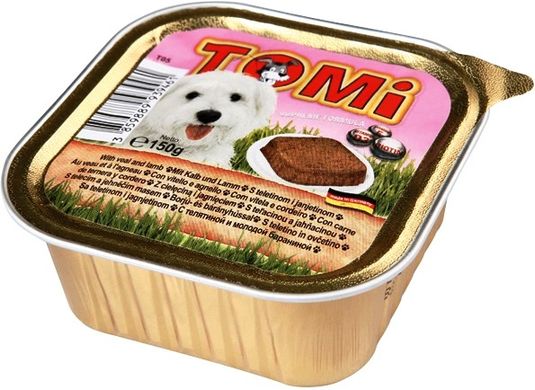 TOMi Dog Veal lamb Паштет с ягненком для собак